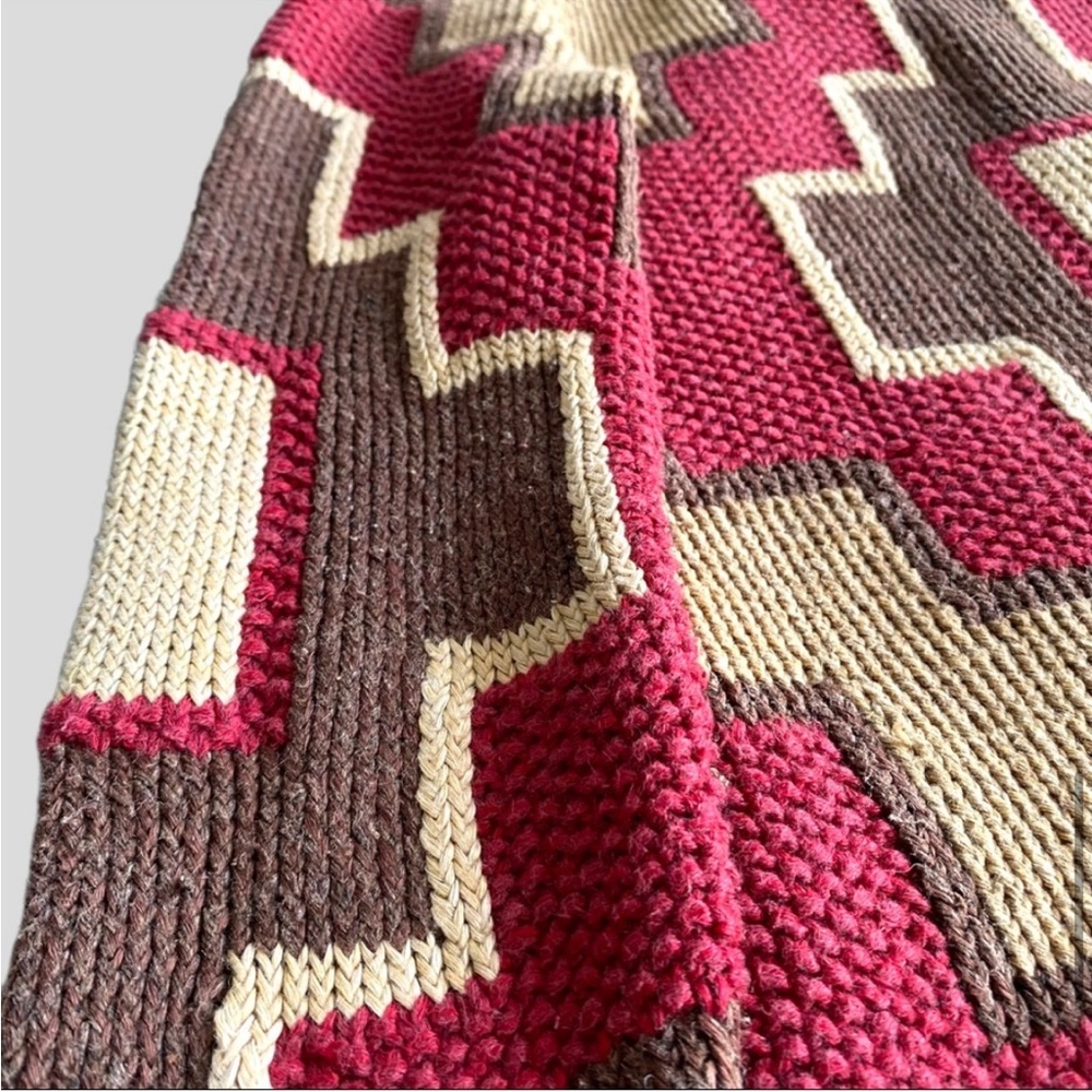 Ralph Lauren Red and Brown Patterned Sweater - Picture 11 of 15